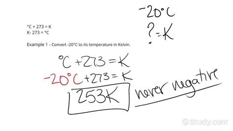 Interconverting Whole Degree Temperatures in Celsius & Kelvin ...