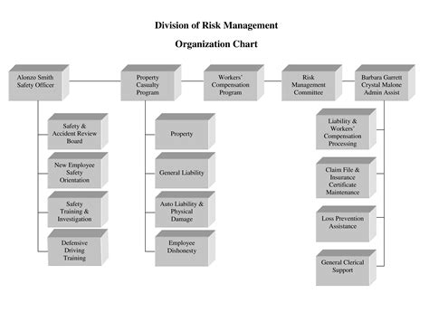 Risk Management Organizational Chart | Templates at allbusinesstemplates.com