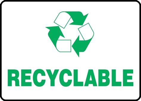 Recyclable Safety Label LRCY509