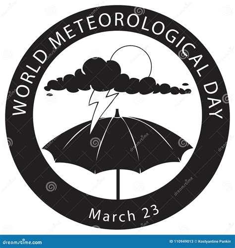 World Meteorological Day stock vector. Illustration of earth - 110949013