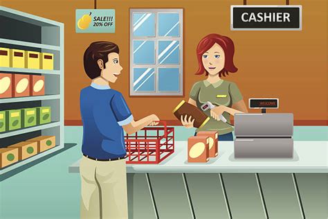 Royalty Free Cashier Clip Art, Vector Images & Illustrations - iStock