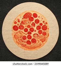 Pizza Watercolor Drawing Food Illustration Stock Illustration 2199045089 | Shutterstock