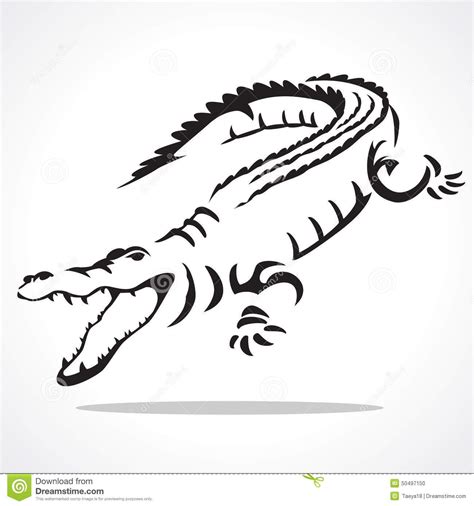 Alligator Tribal Tattoo