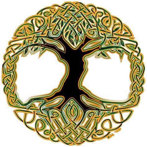 Images For > Celtic Symbols And Meanings Tree Of Life ... | Celtic tree ...