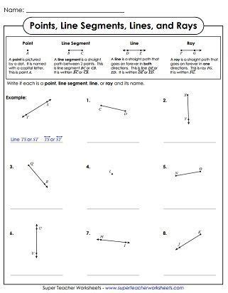 Lines Rays And Line Segments Worksheet Answers | Geometry worksheets ...