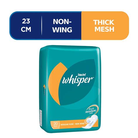 Whisper Thick Sanitary Pad Non-wings 23cm 20pc | Shopee Singapore