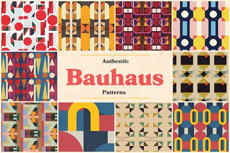 Authentic Bauhaus Patterns | Graphic Patterns ~ Creative Market