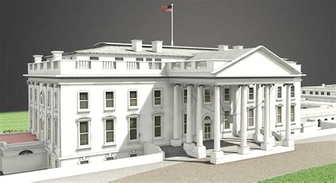 The White House (Washington, D.C., 1800) - 3D scene - Mozaik Digital ...