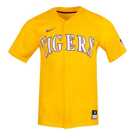 LSU | LSU Nike Gold Baseball Jersey | Alumni Hall