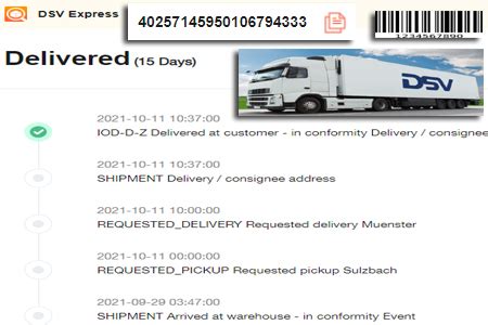 DSV Tracking - Online DSV Logistics Track & Trace Status