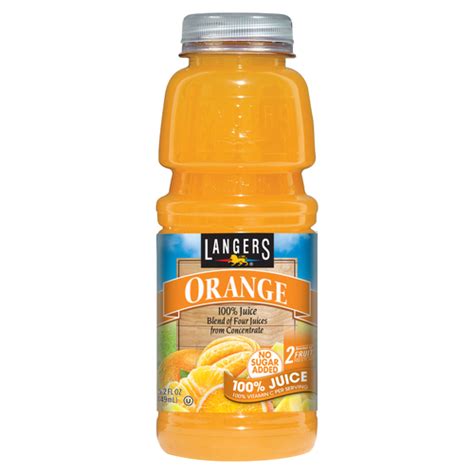 Langers Juice • Orange Juice 15.2oz Plastic Bottle