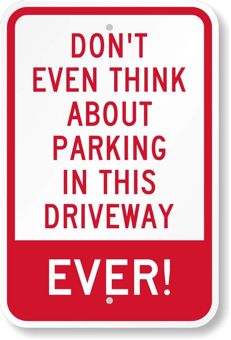 Funny Parking Signs - Humorous Parking Signs