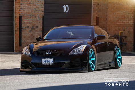 Beautiful Black Infiniti G37 Stanced Out — CARiD.com Gallery