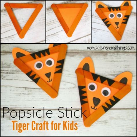 Popsicle Stick Tiger Craft for Kids - Crafty Morning