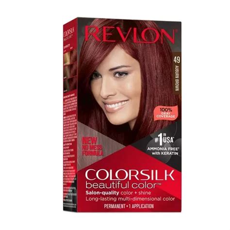 REVLON COLORSILK BEAUTIFUL Permanent Hair Color Long-Lasting 049 Auburn Brown $9.49 - PicClick