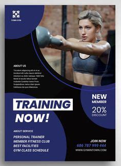 Examples of Personal Fitness Training Flyers PSD | Personal fitness, Fitness training, Flyer