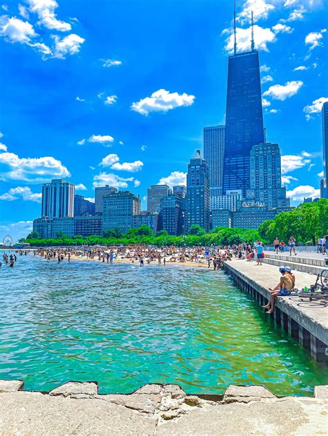 Chicago Photography, Oak Street Beach, Chicago Skyline Prints, Lake ...