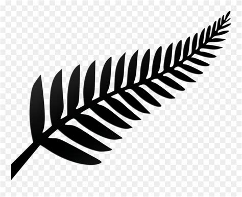 Silver Fern - New Zealand Leaf Logo Clipart | Fern tattoo, New zealand ...