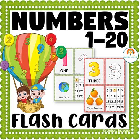 Numbers 1-20 Flash Cards - Made By Teachers