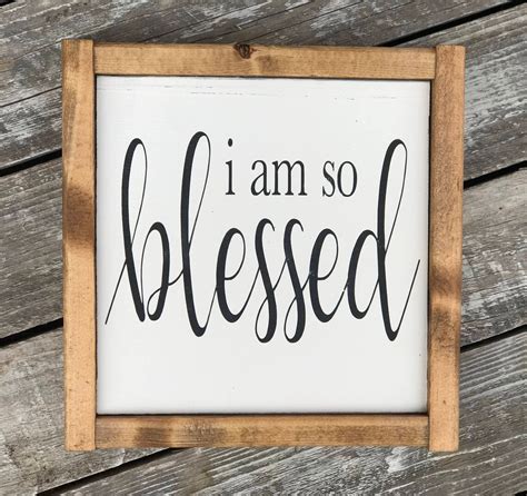 I Am So Blessed Sign Blessed Sign Religious Sign | Etsy