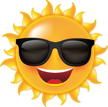 Sun With Sunglasses Stock Illustration - Download Image Now - Sun, Sunglasses, Sunlight - iStock