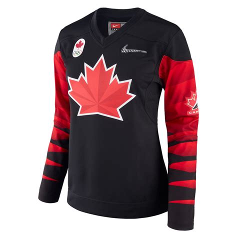 2018 Team Canada Nike Hockey Olympic Black Jersey - Women's/Ladies – Bleacher Bum Collectibles