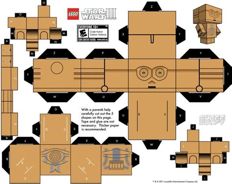 Star Wars Papercraft Models C 3po – Star Wars Papercraft - Printable Papercrafts - Printable ...