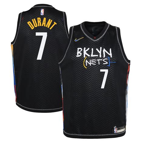 Youth Brooklyn Nets Kevin Durant Nike Black 2020/21 Swingman Jersey ...