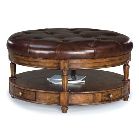 Round Tufted Ottoman Coffee Table - Foter