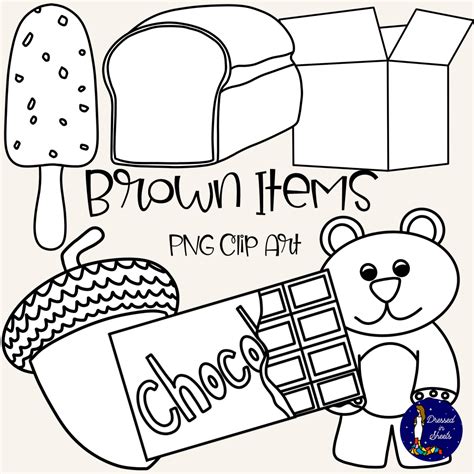 Brown Items Clip Art | Made By Teachers