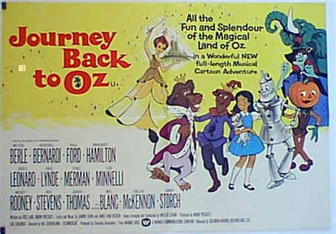 "JOURNEY BACK TO OZ" MOVIE POSTER - "JOURNEY BACK TO OZ" MOVIE POSTER