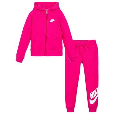 Nike - Girls Pink Tracksuit | Childrensalon | Clothes design, Pink tracksuit, Girl fashion