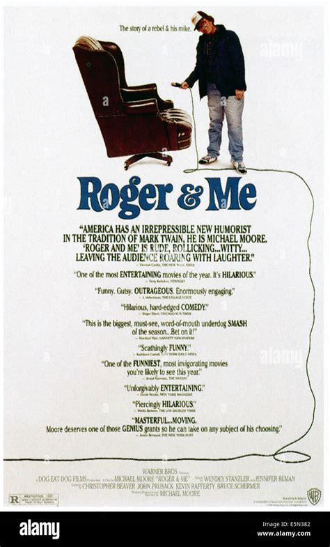 ROGER & ME, Michael Moore, 1989, ©Warner Bros./courtesy Everett ...