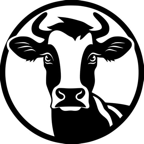 Cow - Minimalist and Flat Logo - Vector illustration 24141794 Vector ...