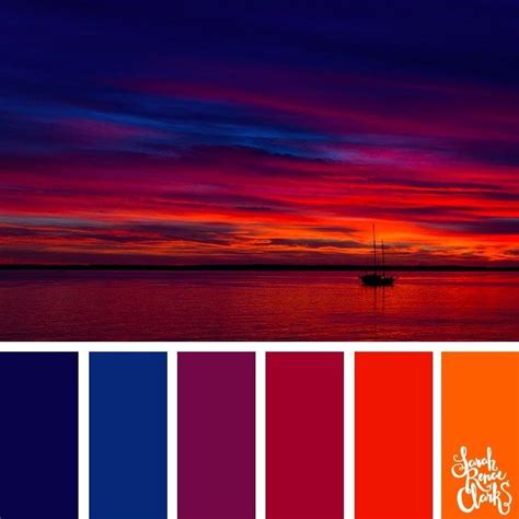 Sunset Color Palette, Orange Color Palettes, Red Colour Palette, Color ...