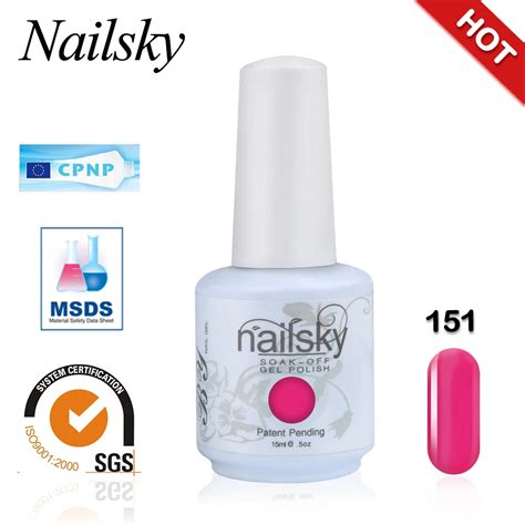 2019 Best Gel Nail Polish Brands Nailsky 15ml Semi-permanent Gel ...