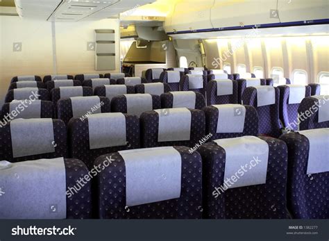 Interior Of A Large Passenger Aircraft. Stock Photo 1382277 : Shutterstock