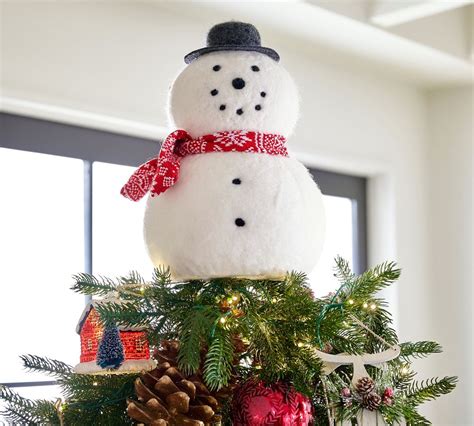 Archie the Snowman Tree Topper | Pottery Barn