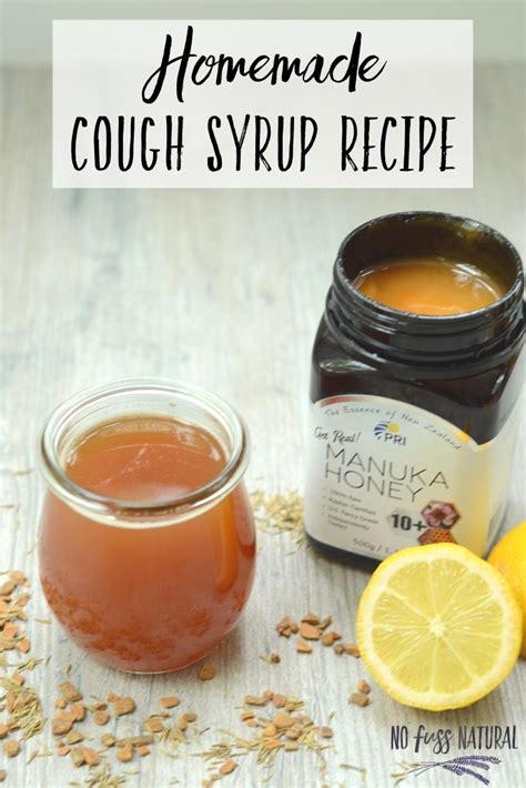 Homemade Cough Syrup Recipe⁣ - No Fuss Natural