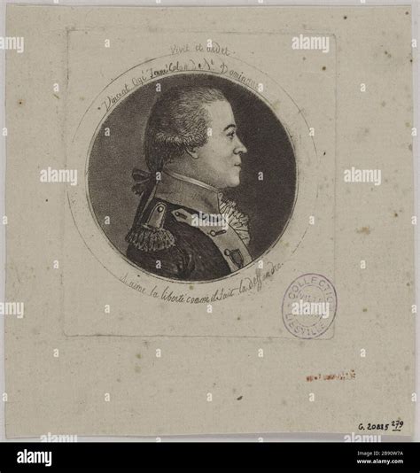 Portrait of Mr. Oge (Vincent), Young colon Santo Domingo Edmé Quenedey (1756-1830). "Portrait de ...