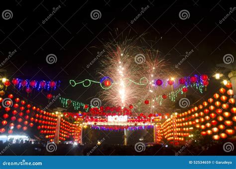 CHINESE LUNAR NEW YEAR FIREWORKS Editorial Stock Image - Image of year ...