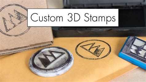 Stamp Anything! 3D Printed Custom Stamps - YouTube