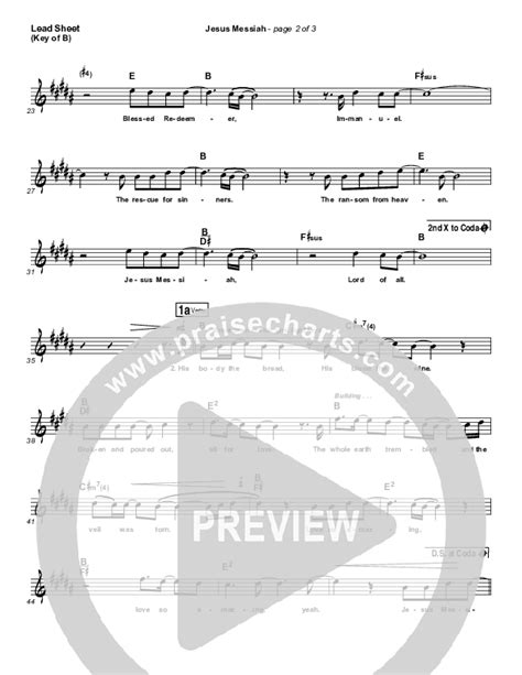 Jesus Messiah Sheet Music PDF (Chris Tomlin) - PraiseCharts