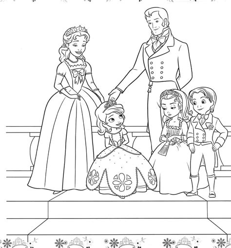 Sofia the First Characters coloring page - Download, Print or Color ...