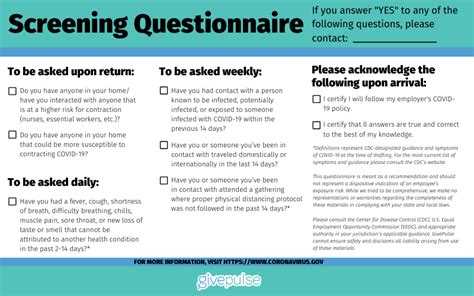 Best covid-19 screening questions