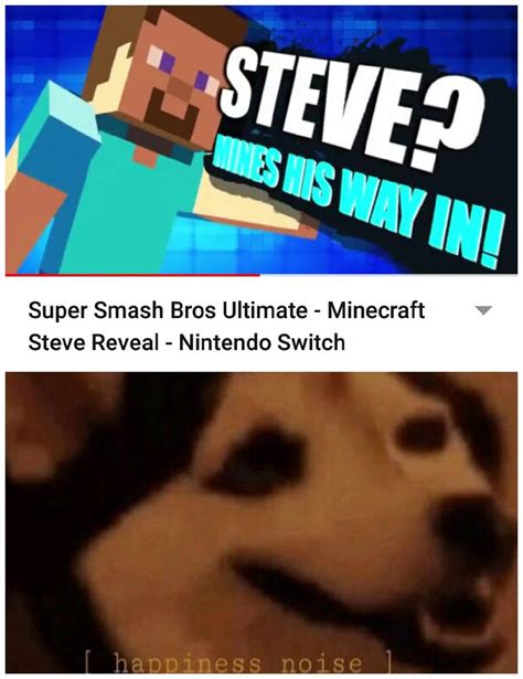 Finally. Steve in smash bros : r/memes