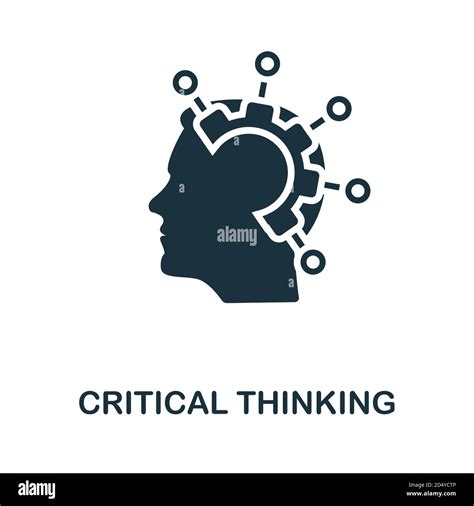 Critical Thinking icon. Simple element from life skills collection. Filled Critical Thinking ...