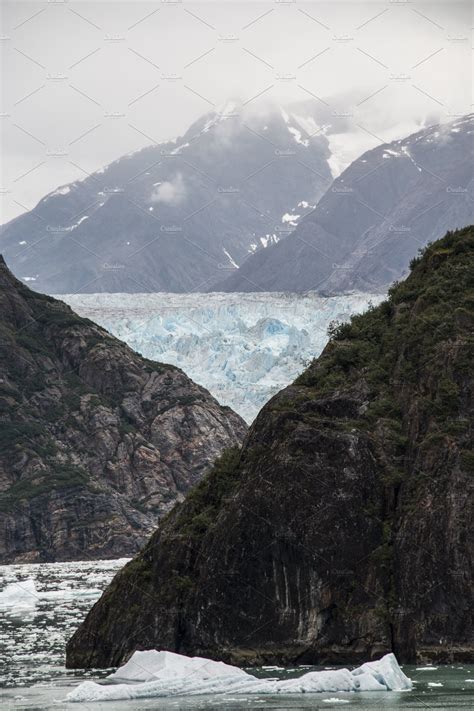 Glacier, Fjord, Icebergs, Alaska | Nature Stock Photos ~ Creative Market