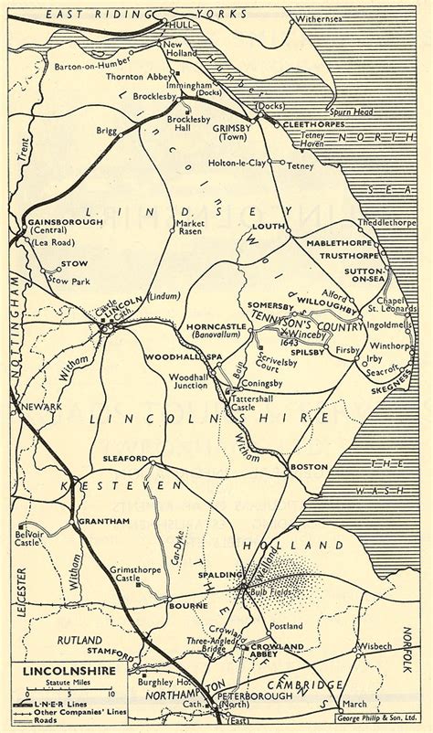 London & North Eastern Railway - railway map of Lincolnshi… | Flickr