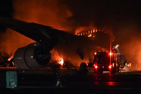 IN PHOTOS: JAL plane on fire at Tokyo's Haneda airport